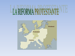 RIFORMA LUTERANA - Istituto San Giuseppe Lugo
