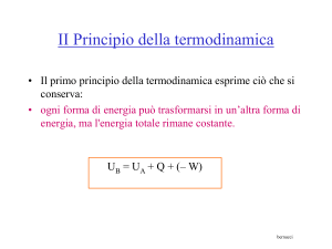 Secondo principio della termodinamica