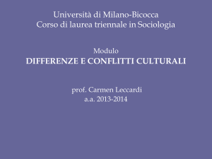 Differenze e conflitti culturali - 2013-14