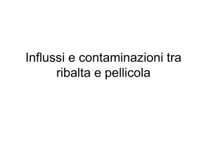 Influssi e contaminazioni tra ribalta e pellicola