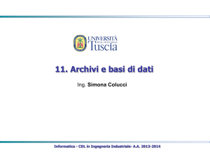 a11archivi e basi di dati