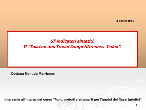 Il “Travel and Tourism Competitiveness Index”