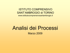 ISTITUTO COMPRENSIVO Risultati Analisi Processi