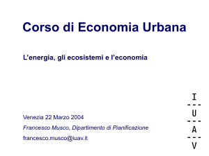 Energia, ecosistemi ed economia (Francesco Musco)