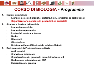 CORSO DI BIOLOGIA