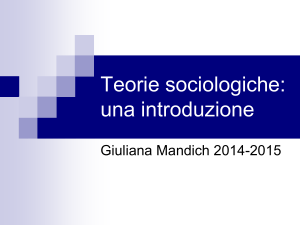Teorie sociologiche1