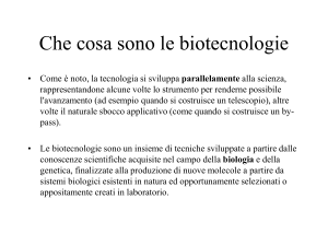 cenni di biotecnologie