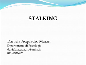 Stalking - Provincia di Torino