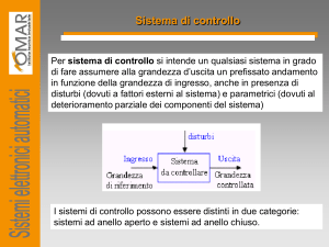 Sistema di controllo ad anello chiuso Sistemi elettronici automatici