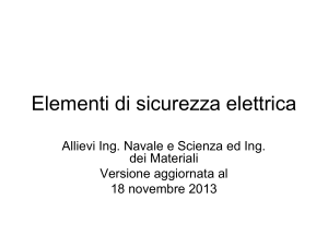 Elementi di sicurezza elettrica