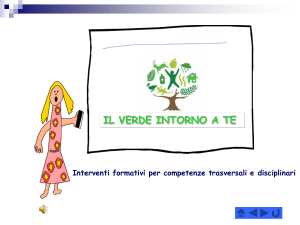 IL VERDE INTORNO A TE Interventi formativi per competenze