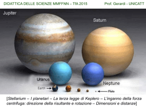 Stellarium – I planetari – La terza legge di Keplero – L`inganno della