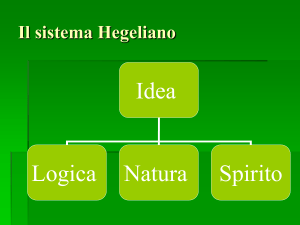 Il sistema Hegeliano