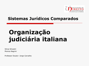 Organizaçao judiciaria italiana