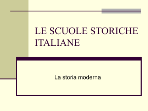 le scuole storiche italiane del Novecento