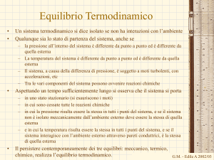 equilibrio termodinamico