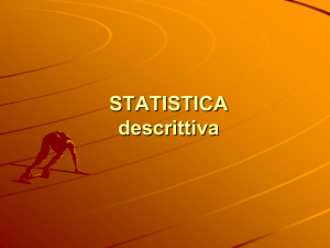 STATISTICA descrittiva