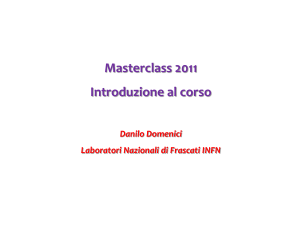 Diapositiva 1 - INFN-LNF