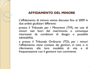 affidamento del minore