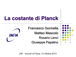 Presentazione di PowerPoint - INFN-LNF