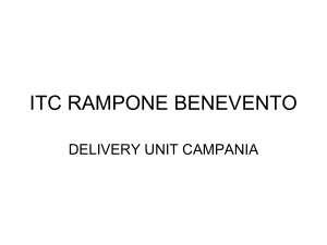 Diapositiva 1 - Delivery Unit Campania