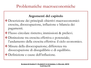 Problematiche macroeconomiche