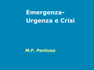 13° lez Urgenza-Emergenza-Crisi
