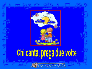 Chi canta prega due voltenovità!