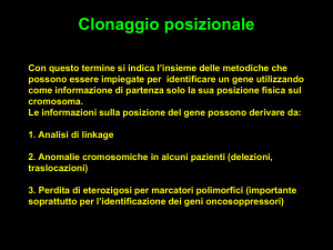 Identificazione dei geni responsabili di patologie ereditarie