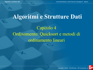 Algoritmi e Strutture Dati