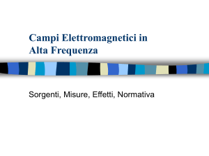3) campi elettromagnetici in alta frequenza