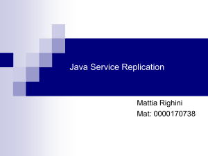 Java Service Replication