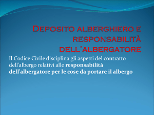 Deposito alberghiero - "E. Mattei"