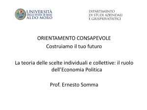 il ruolo dell`economia politica italiana