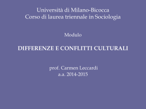 Differenze e conflitti culturali - 2014-15(1)