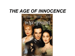 Lezione 4 - The Age of Innocence