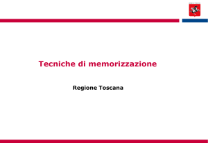 La memoria - Intranet Regione Toscana