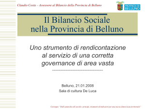 Il Bilancio Sociale nelle Pubbliche Amministrazioni