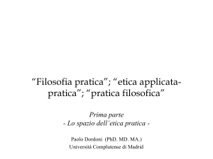 Il senso dell´ etica „pratica“