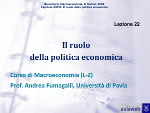 Lezione 22 - Fumagalli (Politica economica)