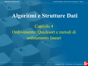 Algoritmi e Strutture Dati