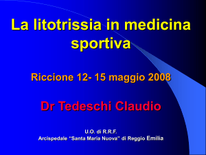 La litotrissia in medicina sportiva