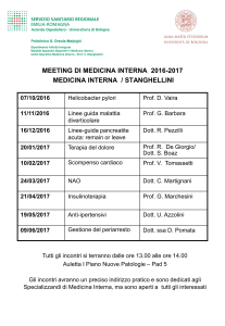 meeting di medicina interna 2016-2017 medicina interna / stanghellini