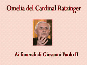 Omelia Messa Esequiale Giovanni Paolo II (Ratzinger