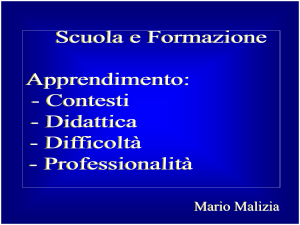 Diapositiva 1 - Mario Malizia