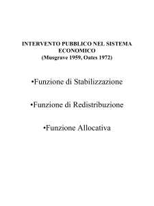 FUNZIONI DI BILANCIO