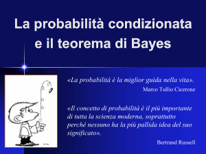 Probabilità composta, condizionata, totale, Bayes