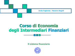 Corso di Economia degli Intermediari Finanziari