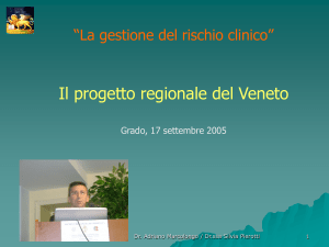 Il progetto regionale del Veneto