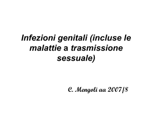 Infezioni genitali (incluse le malattie a trasmissione